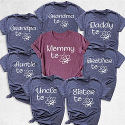 pregnancy announcement shirt, personalized baby shower shirt, family matching shirt, pregnancy reveal shirt, mommy to be