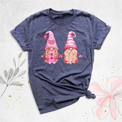 gnome valentine's day shirt, gnomes hearts shirt, women valentines t-shirt, gnome couples shirt, cute valentine outfit,