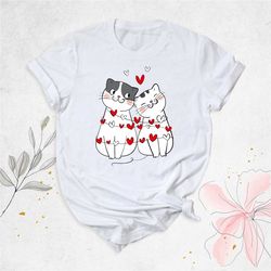 cat love shirt, valentines cat shirt, cat mom shirt, my cat is my valentine shirt, best friend tee, gift for cat owner,