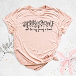 funny pregnancy announcement shirt, new mom shirt, baby shower gift, mother's day shirt, i can't i'm busy growing human