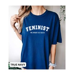 feminist shirt, we won't go back, equality shirt, equality shirt, pro choice shirt, equal rights tee, womens right, smas