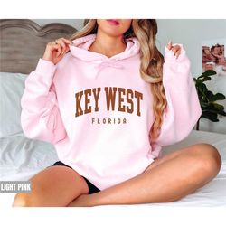 key west sweatshirt, key west hoodie, key west florida gift, hometown travel sweatshirt, honeymoon college style hoodie