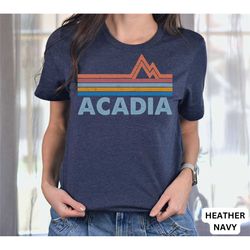 acadia shirt, maine shirt, ski shirt, national park shirts, acadia souvenir, retro mountain tee, travel shirt, hiking sh