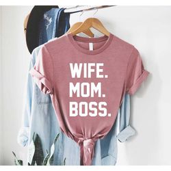 sarcastic mom shirt,wife mom boss shirt,wife gift,gift for mom,retro mama shirt,trendy mom shirt,wife tee,mother's day g