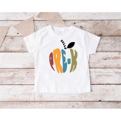 hello pre-k shirt,retro pre-k t-shirt,back to school gift,preschool teacher shirt,first day of school tee,pre-k student