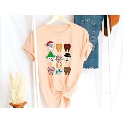 funny christmas teeth shirt,cute christmas dentist shirt,christmas dental shirt,dental squad shirt for christmas,dentist