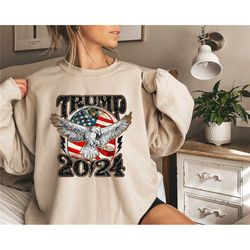 trump 2024 maga distressed unisex sweatshirt,maga shirt,donald trump 2024, republican shirt, republican gift, patriot sh