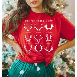 christmas reindeer crew shirt,reindeer shirt,christmas deer shirt,christmas hoodie,christmas gift,reindeer christmas,chr