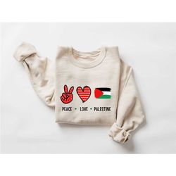 peace love palestine sweatshirt, palestine hoodie, activist sweatshirt, palestine shirt, human rights sweater, protest s