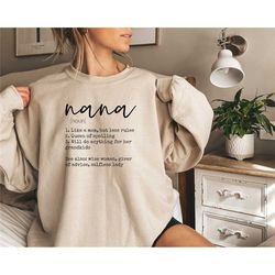nana sweatshirt,cool nana sweatshirt, nana shirt, nana gift, new nana reveal, mothers day nana gifts, nana life,