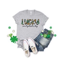 lucky saint patrick's day shirt, lucky shirt, clover shirt, st patrick's day shirt, st patrick's day, irish shirt, quote