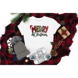 merry christmas shirt, merry christmas buffalo plaid shirt, christmas shirt, christmas love shirt, christmas family shir