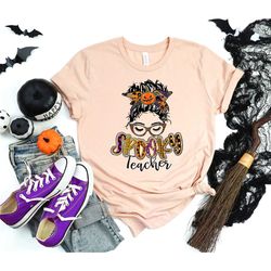 spooky teacher shirt, spooky shirt, teacher shirt, halloween teacher shirt, happy halloween shirt, trick or treat shirt,
