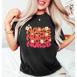 flower nurse shirt, nurse shirt, rn shirts, nurse appreciation, new nurse, nurse graduate gift, nurse gift, cute nurse s