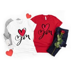 i love you shirt, valentines day shirt, heart shirt, couple matching shirt, valentines matching, happy valentines day, v