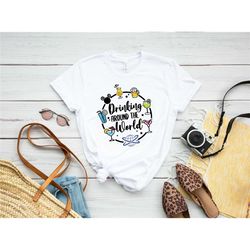 drinking around the world shirt, family vacation shirt, drinking shirt, travel shirt, vacation shirt, adventure shirt, e
