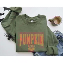 pumpkin spice sweatshirt, halloween shirt, halloween vintage sweatshirt ,halloween retro shirt, funny halloween shirt, s