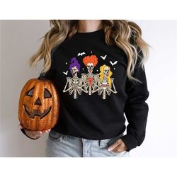 halloween skeleton sweatshirt, skeleton drinking hot coffee sweatshirt, halloween skull coffee shirt, this witch needs c