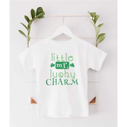 st. patrick's day boys, little mister lucky charm toddler shirt, cute irish boys shirts
