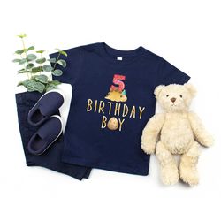 dino fifth birthday shirt, 5th birthday, dino birthday gift, 5th birthday gift for boy, fifth, birthday boy shirt, youth