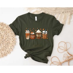 pumpkin spice coffee shirt, fall shirt, thanksgiving, fall vibes, peace love thanksgiving, family thanksgiving shirt, co