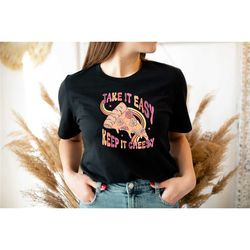 take it easy keep it cheesy t-shirt, pizza shirt, mental health tee, therapy sweatshirt, retro pizza shirt, motivational
