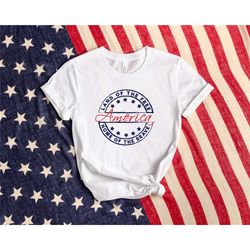 4th of july t-shirt, ladies patriotic shirt, independence day t-shirt, fourth of july shirt, bella canvas t-shirt