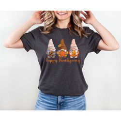 thanksgiving gnome shirt, gnome shirt, pumpkin shirt, cute thanksgiving tee, happy thanksgiving shirt, hello fall, thank