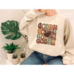 grunge gobble shirt, funny cute turkey face, cute shirt, turkey shirt, family thanksgiving tee, thanksgiving shirts for
