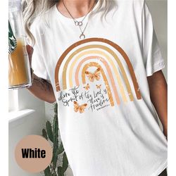 where the spirit of the lord is there is freedom t-shirt | christian patriotic shirt | easter shirt | july 4th shirt | p