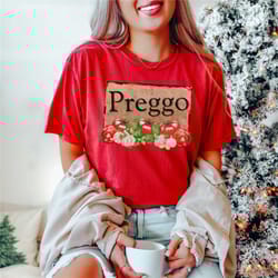 comfort colors pregnancy shirt, comfort colors christmas shirt, holiday shirt gift for her, pregnancy announcement comfo