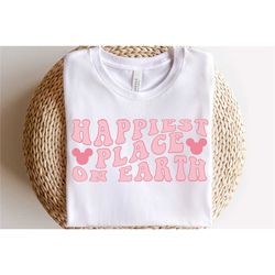 happiest place on earth retro disney shirt, disney world shirt, disneyland shirts, disney shirt, disneyland shirt, disne