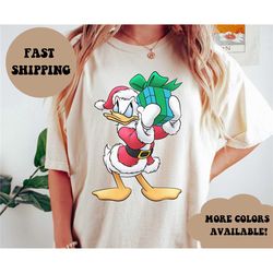 donald duck christmas shirt, donald disney christmas shirt, disney holiday shirt, disney world, disneyland, matching fam