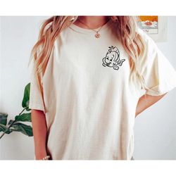 little mermaid shirt, ariel shirt, disney shirt, disneyland shirt, disneyworld shirt, sebastian, flounder, oversized dis