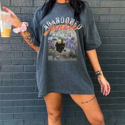 abandoned lover shirt, women's graphic tee, emo, grunge, 90's, urbex shirt, oversized tee, adventure shirt, exploring t-