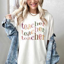 retro teacher shirt, retro teach shirt, autumn retro teacher t shirt, teacher sweatshirt, retro teacher shirt, teacher f