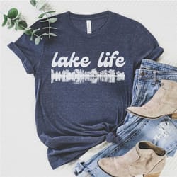 lake life shirt, lake shirt, on the lake,gift for travel lover, gift for adventurer, vacation shirts, gift for her, camp