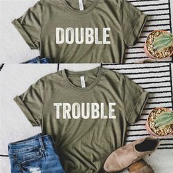 funny twin matching shirts, funny twin shirts, twin birthday shirts, women's twin matching shirts, twin shirts