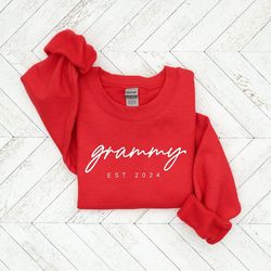 grammy sweatshirt, personalized grandma est sweatshirt, mother's day gift, gift for grandmother, mommy shirt, tante swea