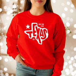 texas sweatshirt, texas sweater, lone star state crewneck sweatshirt, texas state pullover, texas sweaters, gift for tex
