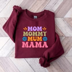 mom mommy mum mama sweatshirt, cute mom sweatshirt, mother's day sweatshirt, mommy hoodie, new mom gift, mama sweatshirt