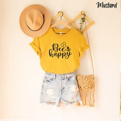bee happy tees, happiness shirt for women, kindness shirt for her, be kind shirt, happiness shirt, shirt for friend, mot