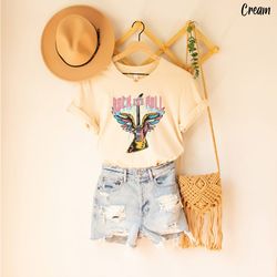 rock and roll shirt, cute shirt for rock music lovers, vintage shirt, retro rock and roll shirt, shirt for women