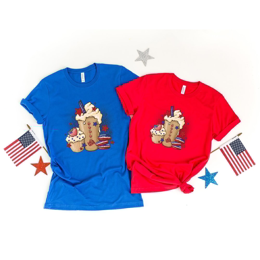 4th of July Coffee Shirt, Independence Shirt, 4th of July Tee, Independence Day Tee, 4th of July Crew, Patriotic Tee,Matching Family Shirt, 1.jpg