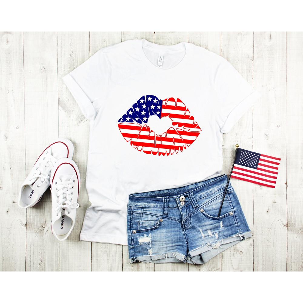 4th of July, American Lips Shirt,Freedom Shirt, Fourth Of July Shirt, Patriotic Shirt, Independence Day Shirts, Patriotic Family Shirts.jpg