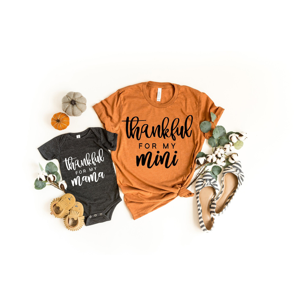 Blessed , Blessing, Blessed Mama, Blessing Mini, Thankful For My Mini, Thankful For My Mama, Mama And Mini Shirt, Mama Mini Matching Shirt.jpg