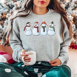 christmas snowman sweatshirt,snowman sweatshirt, christmas sweatshirt,christmas crewneck,christmas gift,snowman shirt