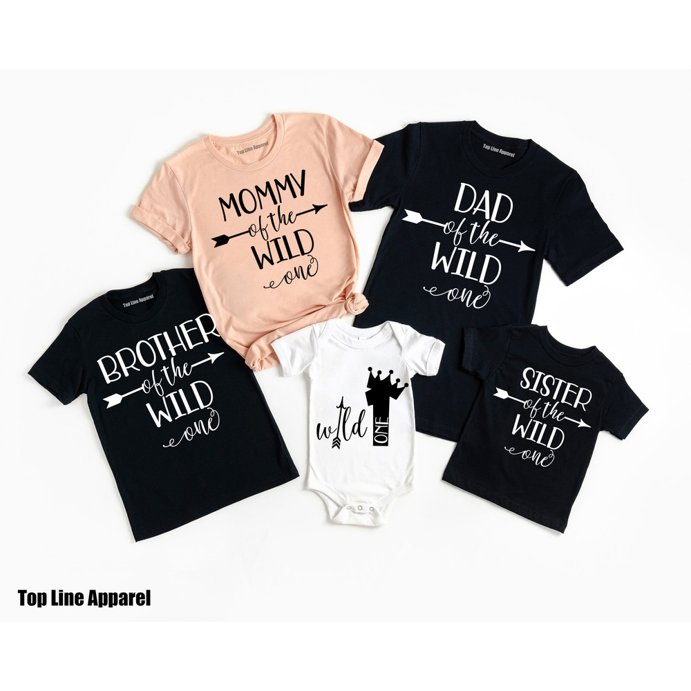 Family Wild One Shirts, Wild One Birthday Shirt, Mom of the Wild One, Dad of the Wild One, Sister Of the Wild One,Family Matching Shirt,.jpg