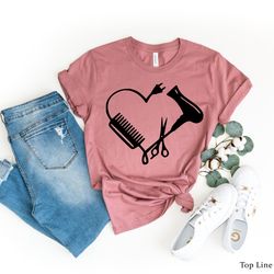 hairdresser shirt, beautician gift idea, hair stylist tshirt, hair stylist shirt, womens cute hairdresser tshirt,beautic