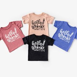 hello kindergarten shirt,kindergarten shirts,teacher appreciation gift,teacher shirt, back to shool,gift for kindergarte